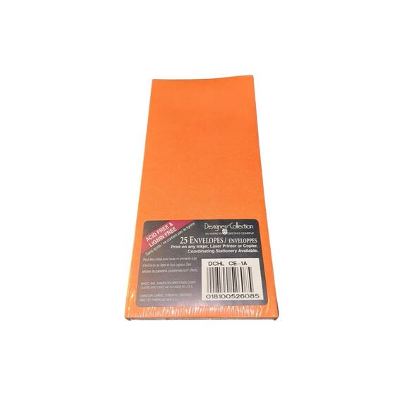Vintage Orange Envelopes American Greetings Designer Collection Pack of 25 - Picture 1 of 3